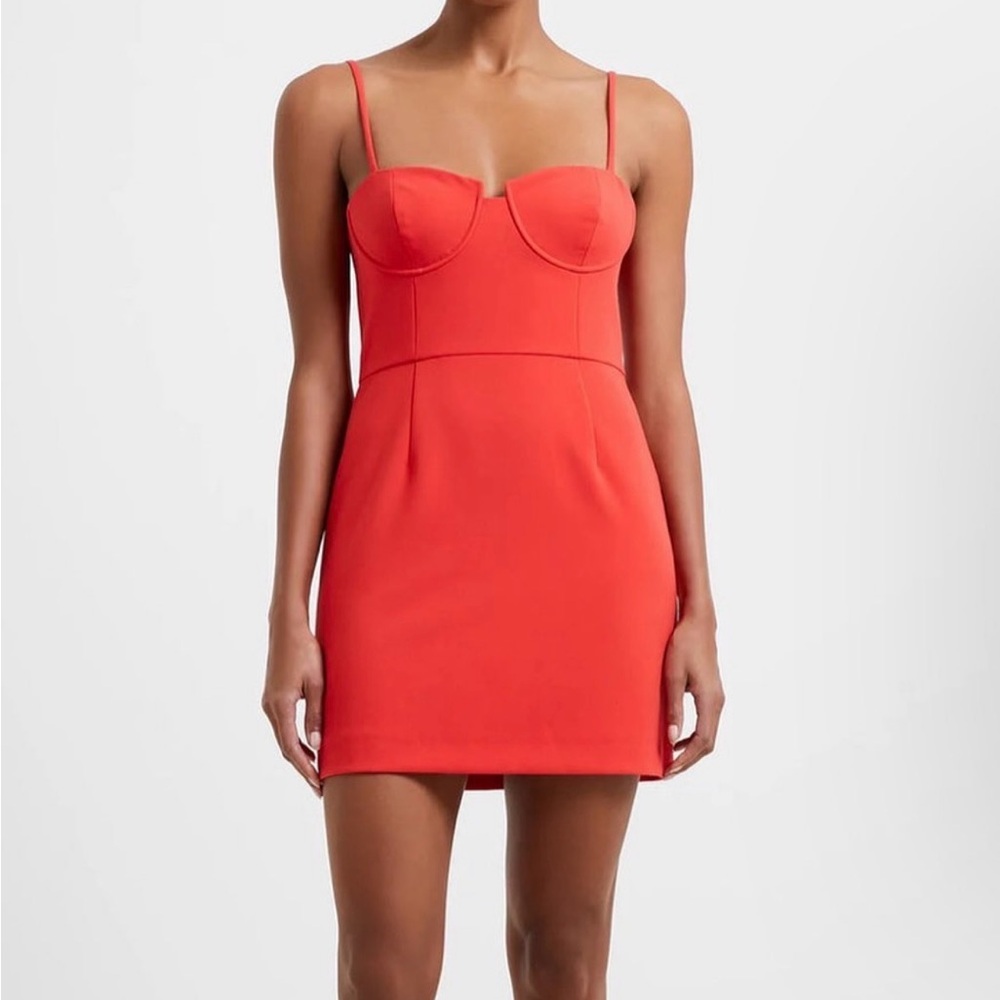 French Connection Red Mini Bodycon Dress